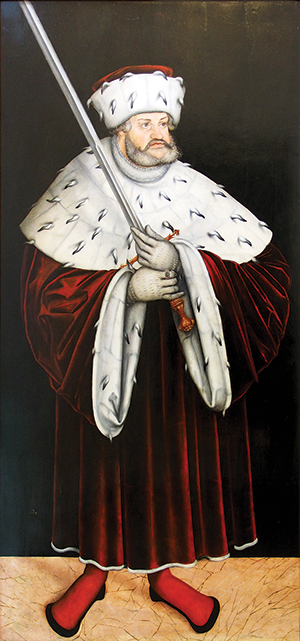 Frederick the Wise (c. 1540). Painted by the school of Lucas Cranach the Elder.